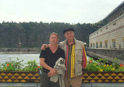 Photo, Ray and Yevgeny at Bratsk Station, Yevtushenko's famous poem and book...