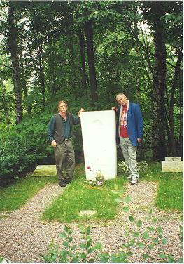 at Pasternak's grave