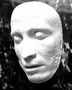 Death mask of Pushkin