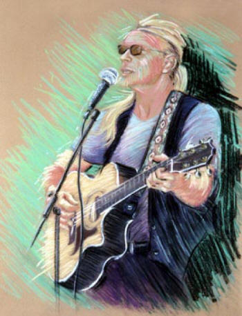 Pastel of Ray, 2003, by Susan Mathias